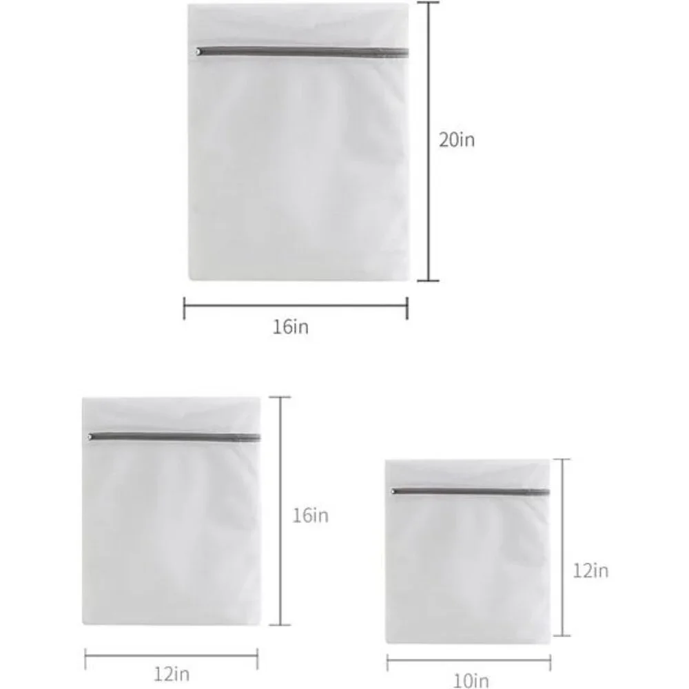 Lingerie Laundry Bags Mesh Delicates Washing Bags Small Medium Large Zipper Set